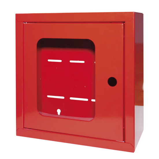 Coffret pour microphone pompier, RAL 3000, trou rond - AM-REDBOX-300