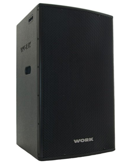 Enceinte bi-amplifiée HP 38cm+HF, LF750+HF150W, mélangeur intégré