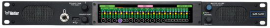 Moniteur audio 1U, 1 écran tactile 7", mélangeur 32ch, Wohler