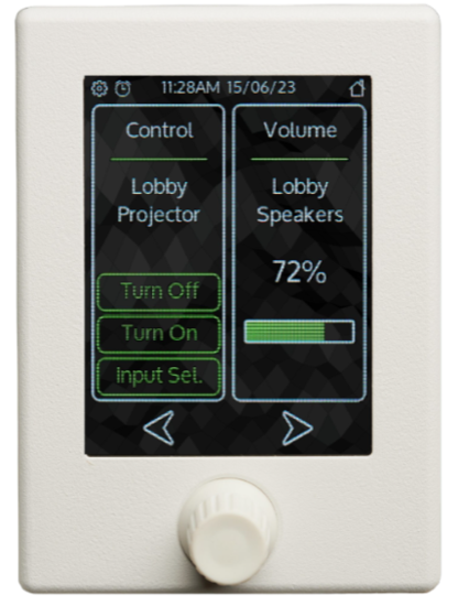 Interface tactile de contrôle murale Ethernet processeurs NST Blanc 