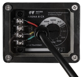 Enceinte coax passive IP54 LF 8 pouces+HF 360W/8Ohms-120W/100V gris