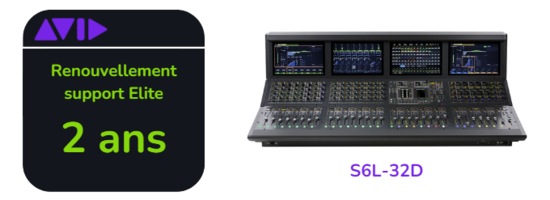 Renouvellement support Elite Live de 2 ans pour S6L-32D