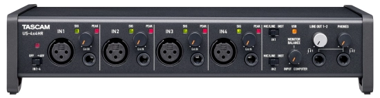 Interface audio USB, 4 entrées 4 sorties Tascam