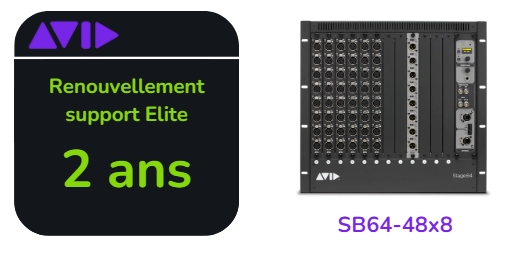 Renouvellement support Elite Live de 2 ans pour SB64-48x8