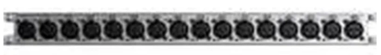 NS RS2565 - Plaque de patch 1U avec 8 XLR mâles + 8 XLR femelles pour