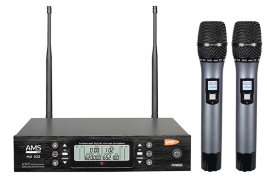 Kit HF 2 canaux avec 2 micros main, AudioMusic
