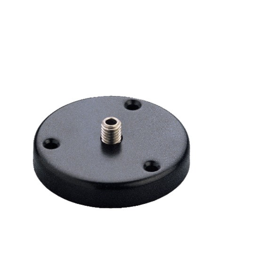 221D - Socle à visser K&M à visser noir - taraudage 3/8