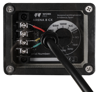 Enceinte coax passive IP54 LF 8 pouces+HF 360W/8Ohms-120W/100V gris