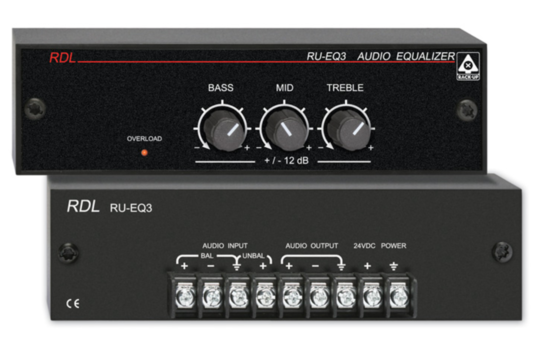 Egaliseur 3 bandes à potentiomètres sur borniers - RDL RU-EQ3