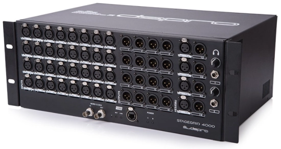 Rack de scène 32x16 + 8 x IO AES