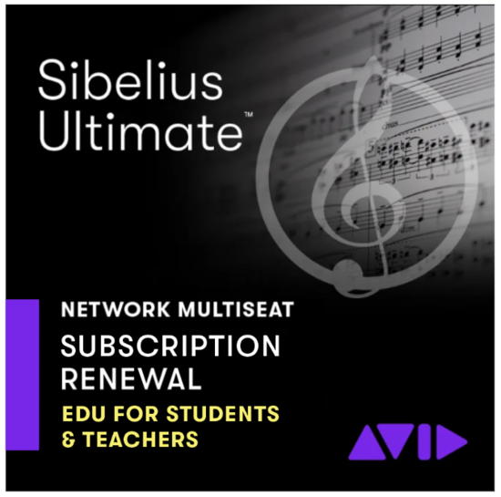 Renouvellement 1 an licences Sibelius Ultimate Réseau Educatif