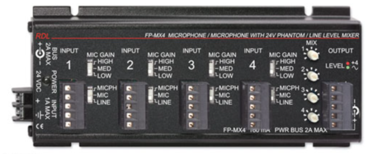 Mélangeur 4 canaux - RDL FP-MX4