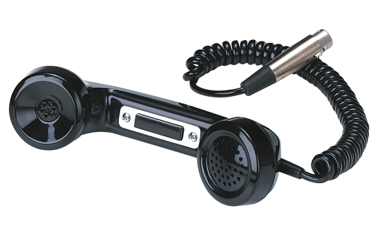 Combiné type Téléphone version noire - Clear-Com HS-6