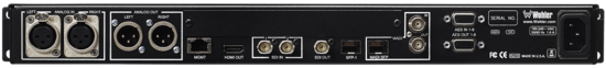 Moniteur Audio/Video 1 écran 1U, 16CH dual input, 3G/HD/SD-SDI Wohler