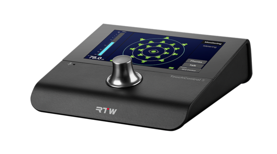 Moniteur 4ch., Dante, AoIP, controle de volume RTW 