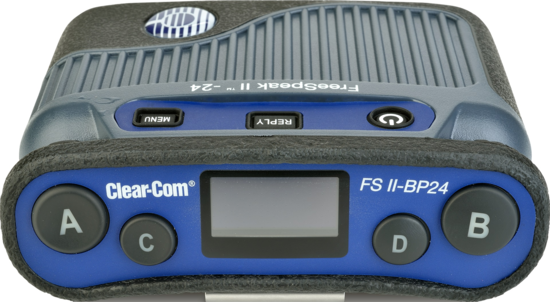 Boitier ceinture FreeSpeak II en 2.4 GHz - Clear-Com FS2-BP24-X4