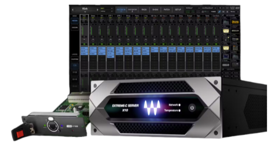 Pack Yamaha HY128 I/O Serveur SG EXT-C+Switch+ Cat6 +1 an Waves Ess