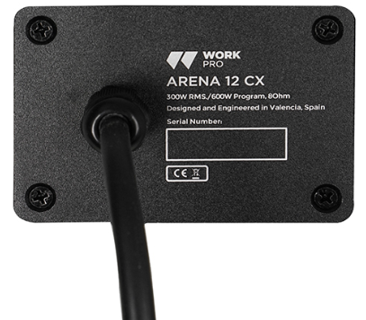 Enceinte coax passive IP54 LF 12 pouces+HF 600W/8Ohms gris