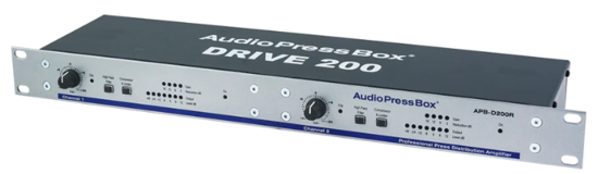 Driver double actif rackable 2xIn/4xLink Out, AudioPressBox