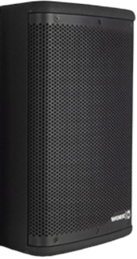 Enceinte passive IP54, LF 8 pouces+HF, 150W/8Ohms-60W/100V, noire