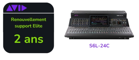 Renouvellement support Elite Live de 2 ans pour S6L-24C