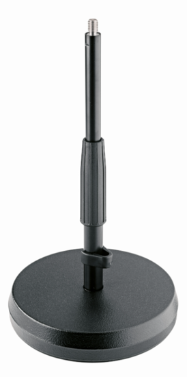 Pied de table noir pour microphone réglable 217 - 347mm
