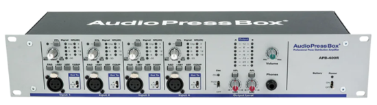 Driver rackable actif 4xIn XLR/2x2 Link, Alim redondée, AudioPress