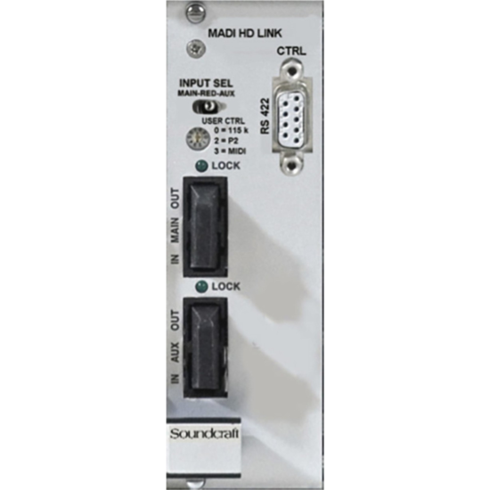 Carte Vi stage rack  - MADI HD optique