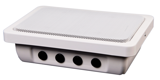 Enceinte murale blanche EN 54-24 en acier, 6W/100V - AM-ABT-W6-White