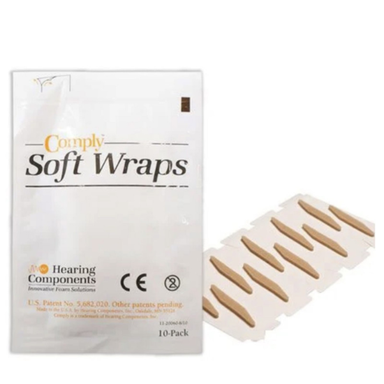 Bandelette adhésive confort et isolation pour oreillette (pack de 10)