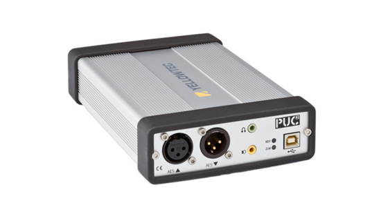 Interface audio PUC2 LINE, AES et analog, 0dbFS =+ 18 dBu Yellowtec