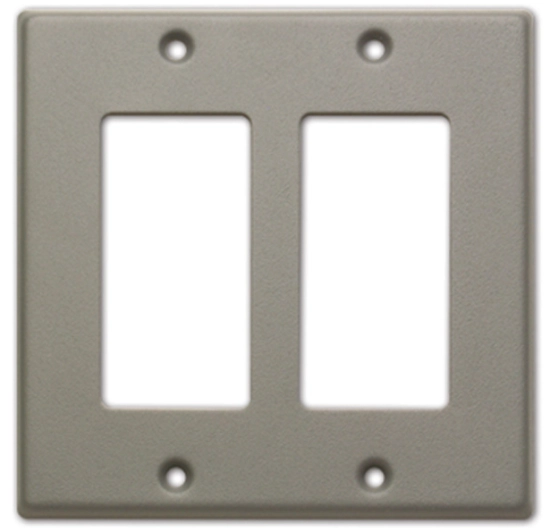 Couvercle enjoliveur double poste gris - RDL CP-2G