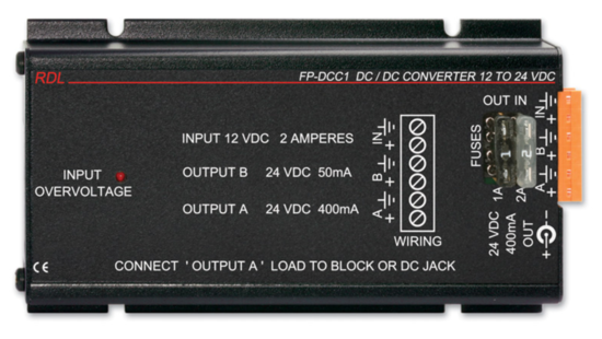 Convertisseur 12V/24V - RDL FP-DCC1