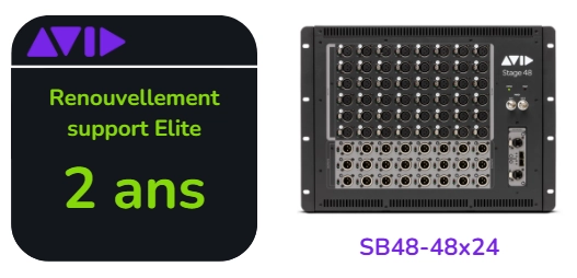 Renouvellement support Elite Live de 2 ans pour SB48-48x24