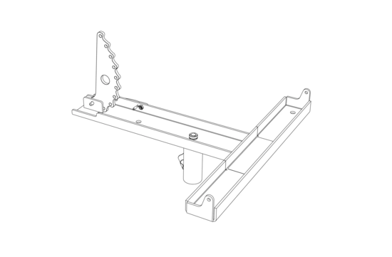 Cadre légé SRX906 pour pied d'enceinte 35mm