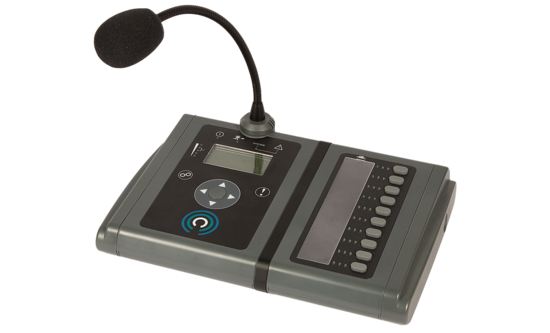 Microphone d'annonce col de cygne + 10 sélections, IP