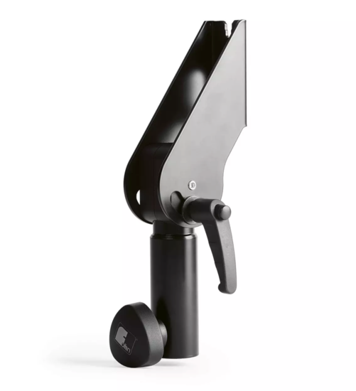 Support sur pied Ø 35 mm charge 25kg version (b) noir