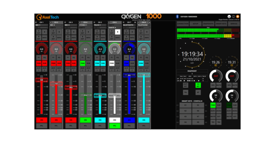 Console num. Oxygen 1000, 6 faders AxelTech