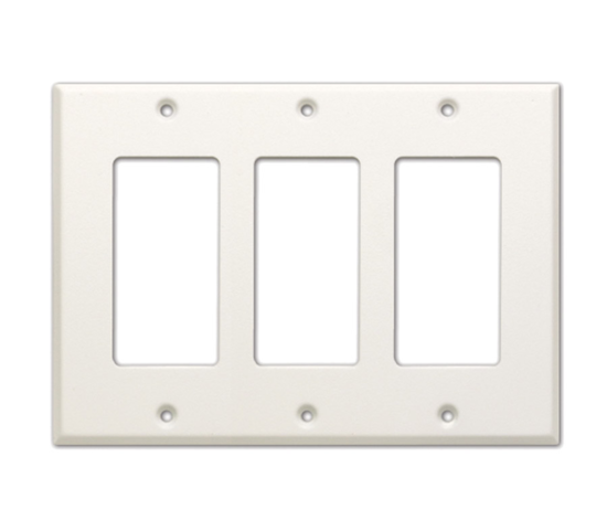 Couvercle enjoliveur triple poste blanc - RDL CP-3