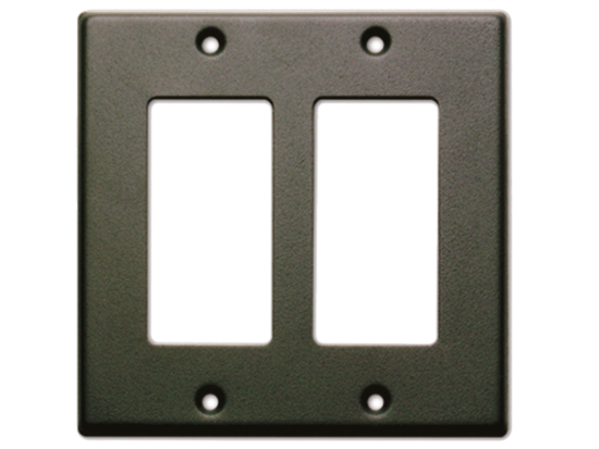 Couvercle enjoliveur double poste noir - RDL CP-2B