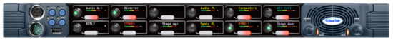 V-Serie IrisX panel 1RU 12 Rotary XLR7