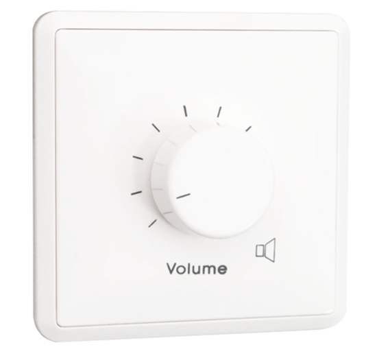 Contrôleur mural de contrôle volume par 10 pas de 3dB - max 50W/100V