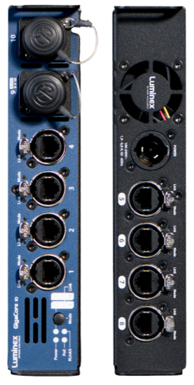 GigaCore 10 (Neutrik QUAD MMF + POE) - Luminex