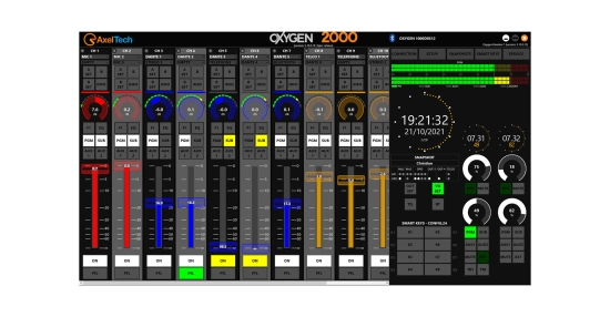 Console num. Oxygen 2000, 12 faders AxelTech