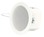 Plafonnier EN 54-24 avec capot, 6W/100V, diam 10cm - AM-ABT-S106