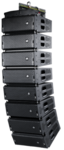 Line Array amplifié, 2 voies, 3000Wrms, dispersion H. 100° 