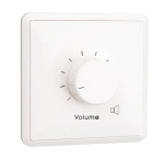 Contrôleur mural de volume par 10 pas de 3dB -max 2x25W/4Ohms 
