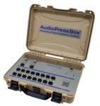 Boitier de presse portable sur batterie 2xIn/16xOut XLR, AudioPress