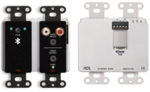 Interface murale Dante / Bluetooth, minijack et RCA - noir - RDL