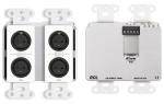 Interface Dante murale bidirectionnelle Mic/Line 4x2 RDL DD-BN40